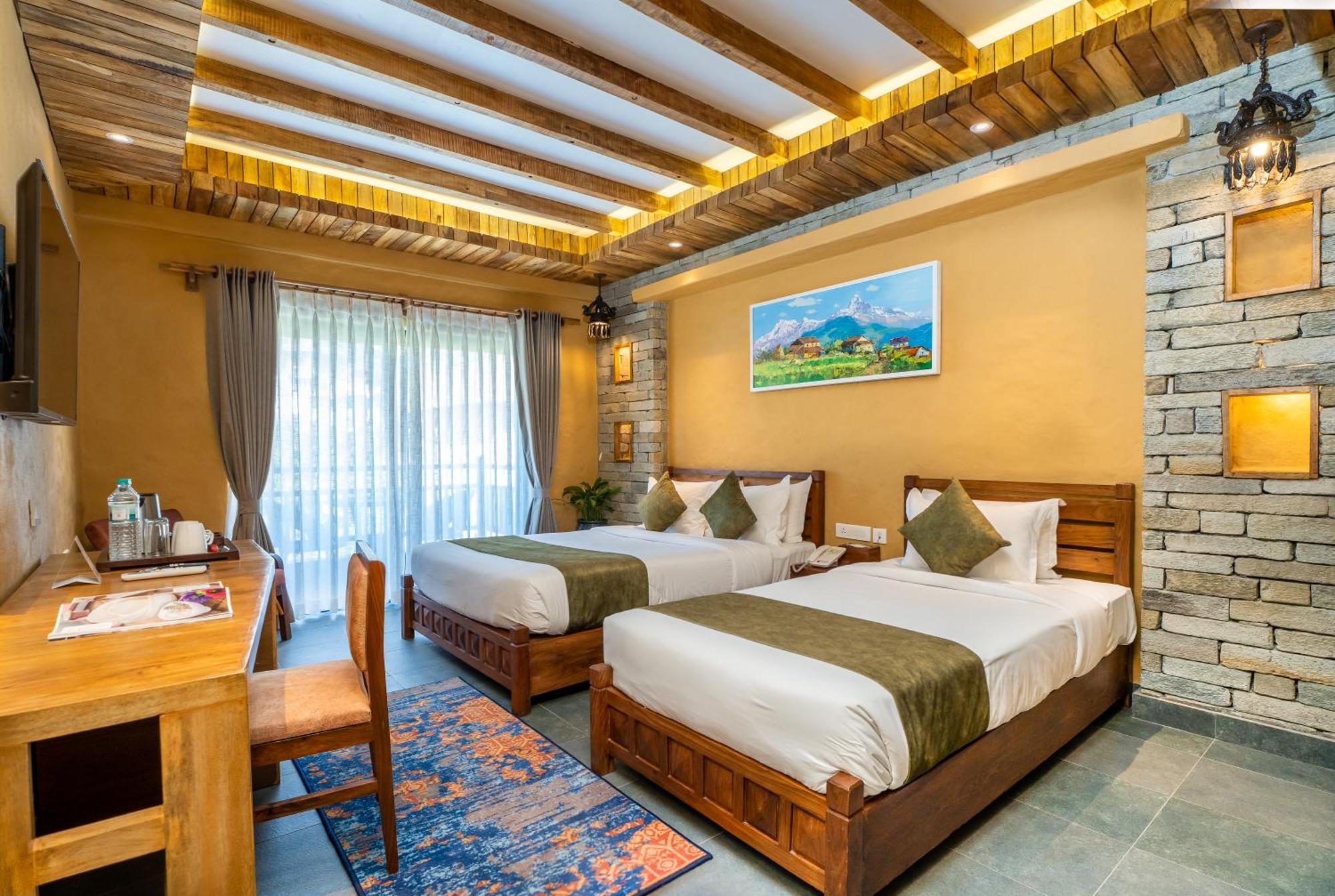 Bar Peepal Resort Pokhara Dış mekan fotoğraf Deluxe Room